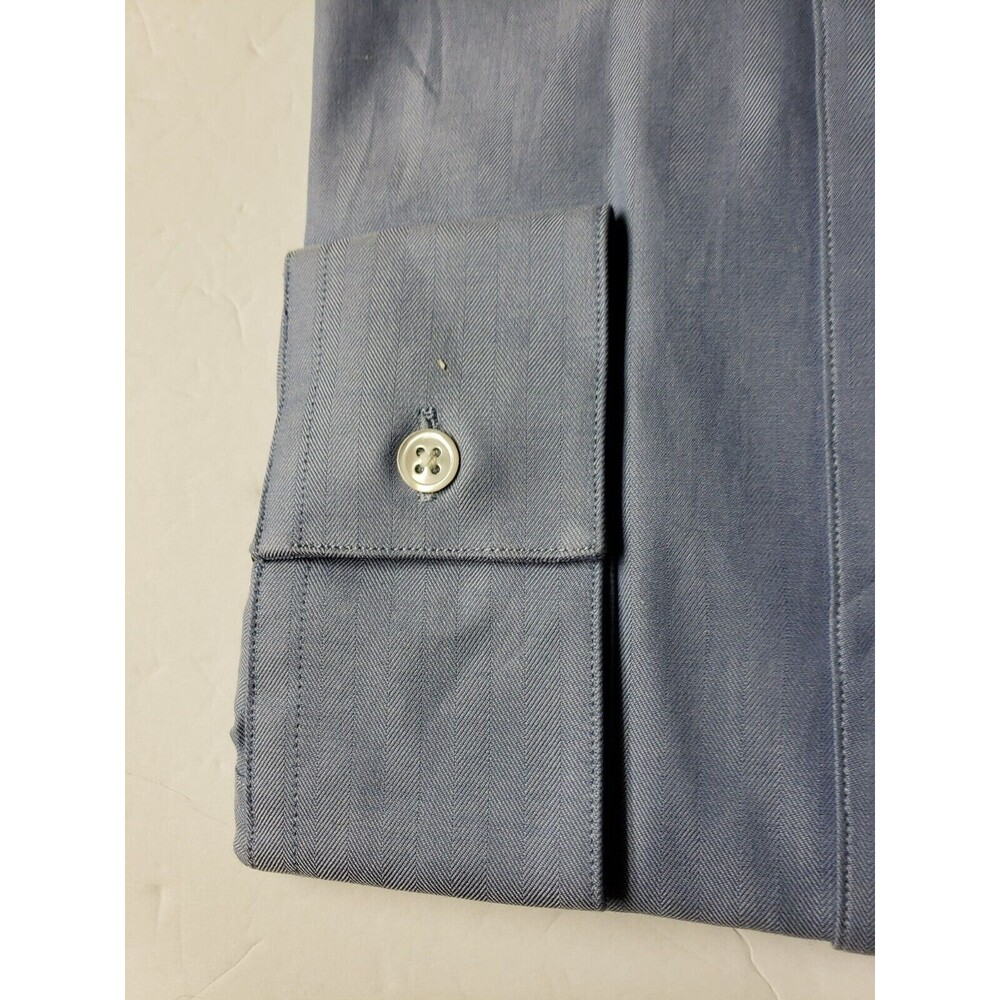 Calvin Klein Designer's Men's Long Sleeve Blue Dress Shirt 16" 34" x 35" NEW - Picture 11 of 11